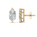 Thumbnail 88 - Marquise Diamond 6 Prong Stud Earrings