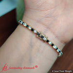 Load image into Gallery viewer, ennis-black-diamond-bracelet-4-carat-in-14k-yellow-gold-fdbrc8635
