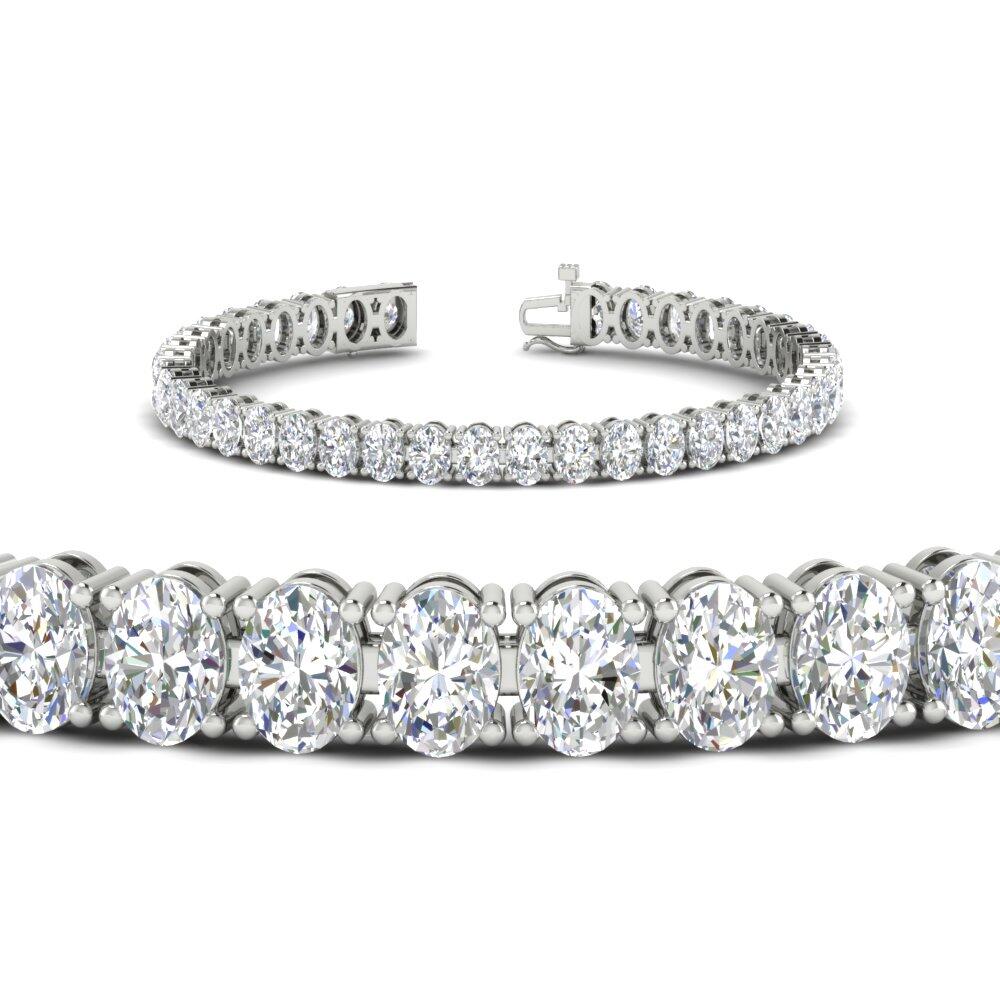 Tennis Bracelet 12 Carat Oval Diamond