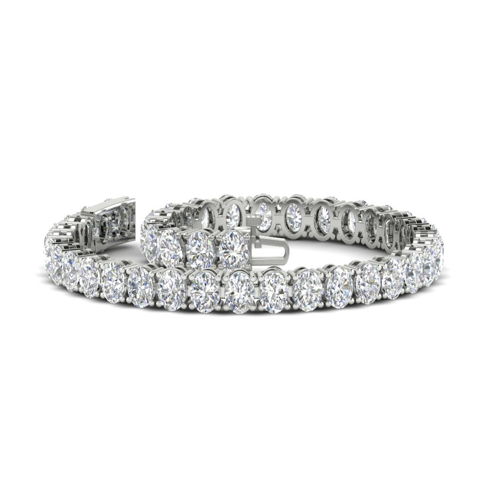 Tennis Bracelet 12 Carat Oval Diamond