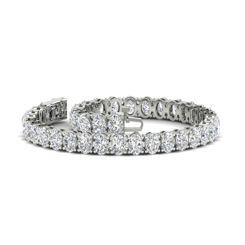 Tennis Bracelet 12 Carat Oval Diamond