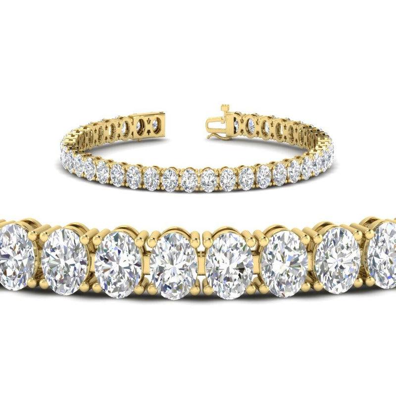 Tennis Bracelet 12 Carat Oval Diamond