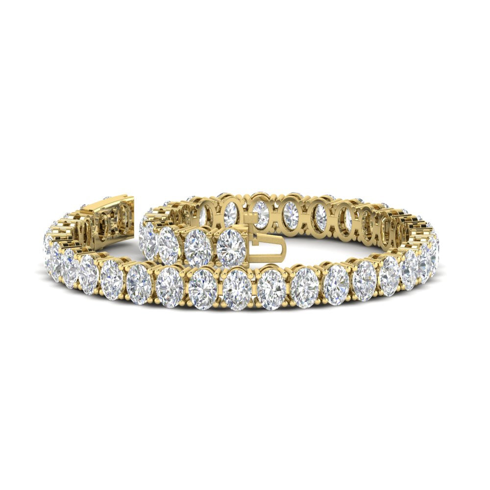 Tennis Bracelet 12 Carat Oval Diamond