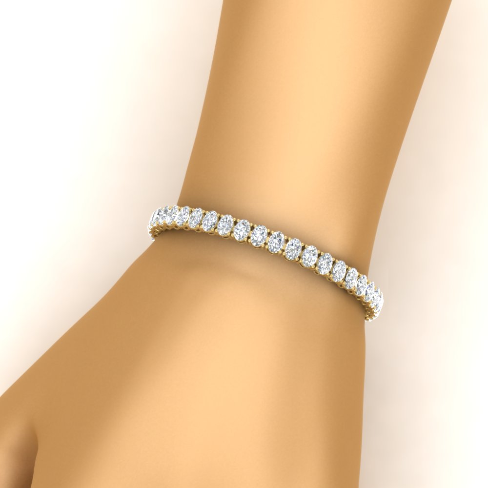 Tennis Bracelet 12 Carat Oval Diamond