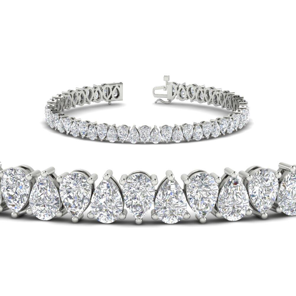 Tennis Bracelet 13 Ct Pear Diamond