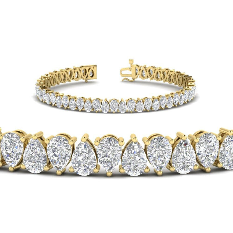 Tennis Bracelet 13 Ct Pear Diamond