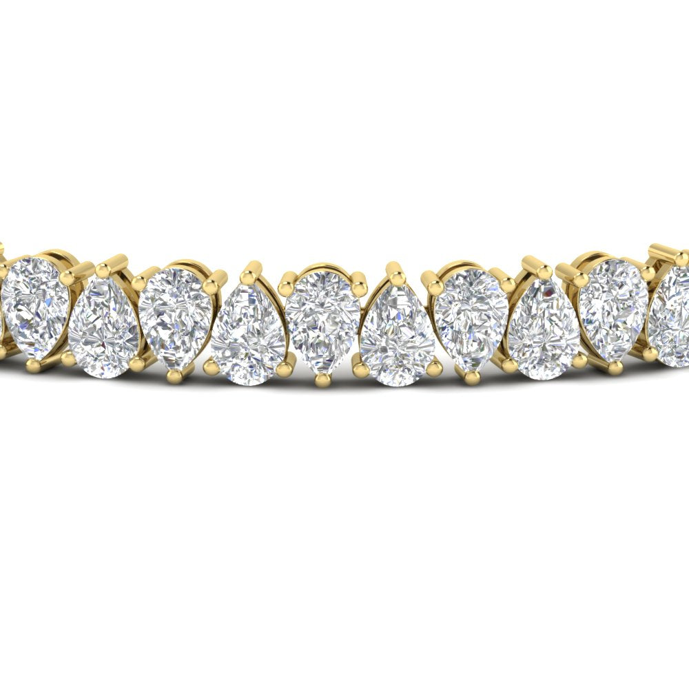 Tennis Bracelet 13 Ct Pear Diamond