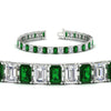 Load image into Gallery viewer, tennis-bracelet-basket-set-emerald-cut-20-carat-with-emerald-in-white-gold-FDBRC10449EMGEMGRANGLE2-20.00CT-NL-WG.jpg