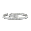 Load image into Gallery viewer, Princess Cut Half Bezel Tennis Bracelet
