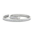 Thumbnail 14 - Princess Cut Half Bezel Tennis Bracelet