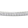 Thumbnail 15 - Princess Cut Half Bezel Tennis Bracelet