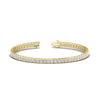 Load image into Gallery viewer, Princess Cut Half Bezel Tennis Bracelet