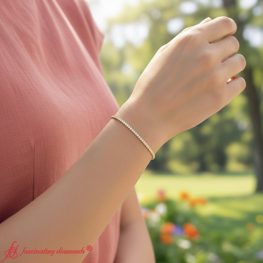 tennis-bracelet-bezel-set-princess-cut-diamond-6-carat-in-yellow-goldfdbrcpr10578