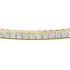Load image into Gallery viewer, Princess Cut Half Bezel Tennis Bracelet
