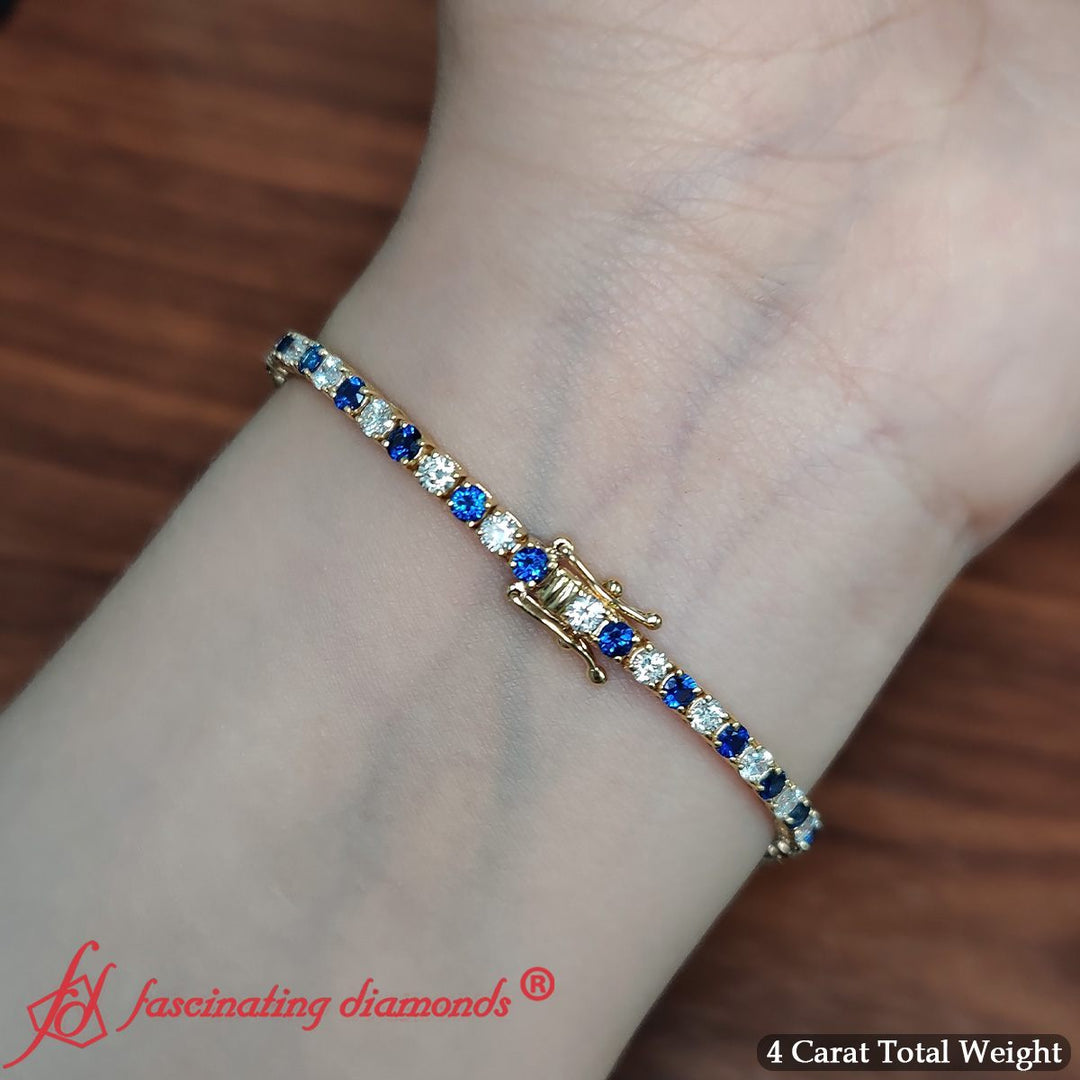 tennis-diamond-bracelet-4-carat-with-sapphire-in-18k-yellow-gold-fdbrc8635ro-4-00-ct-1