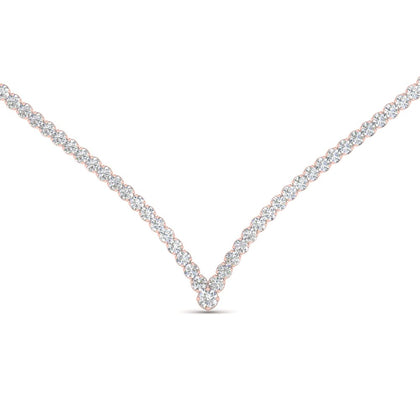 tennis-v-shaped-diamond-necklace-in-FD-NK10421-NL-RG