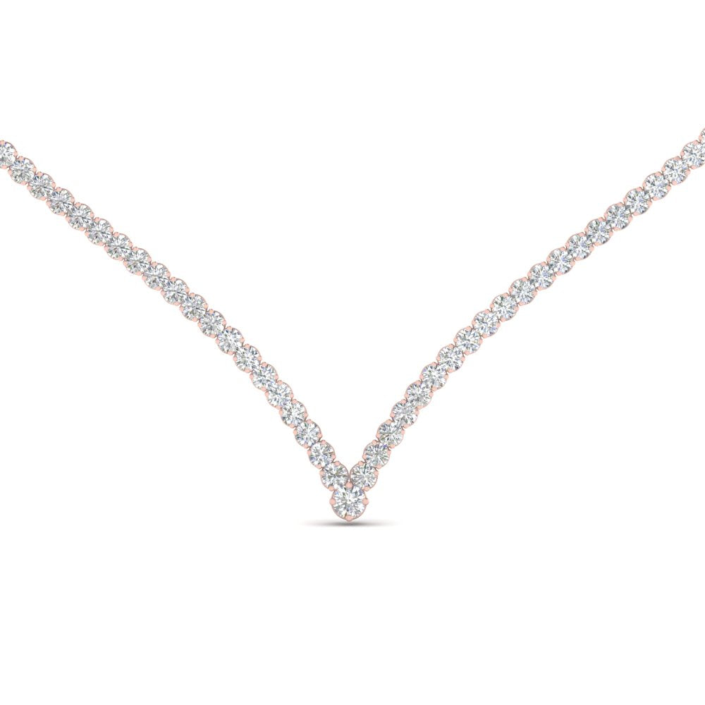 tennis-v-shaped-diamond-necklace-in-FD-NK10421-NL-RG