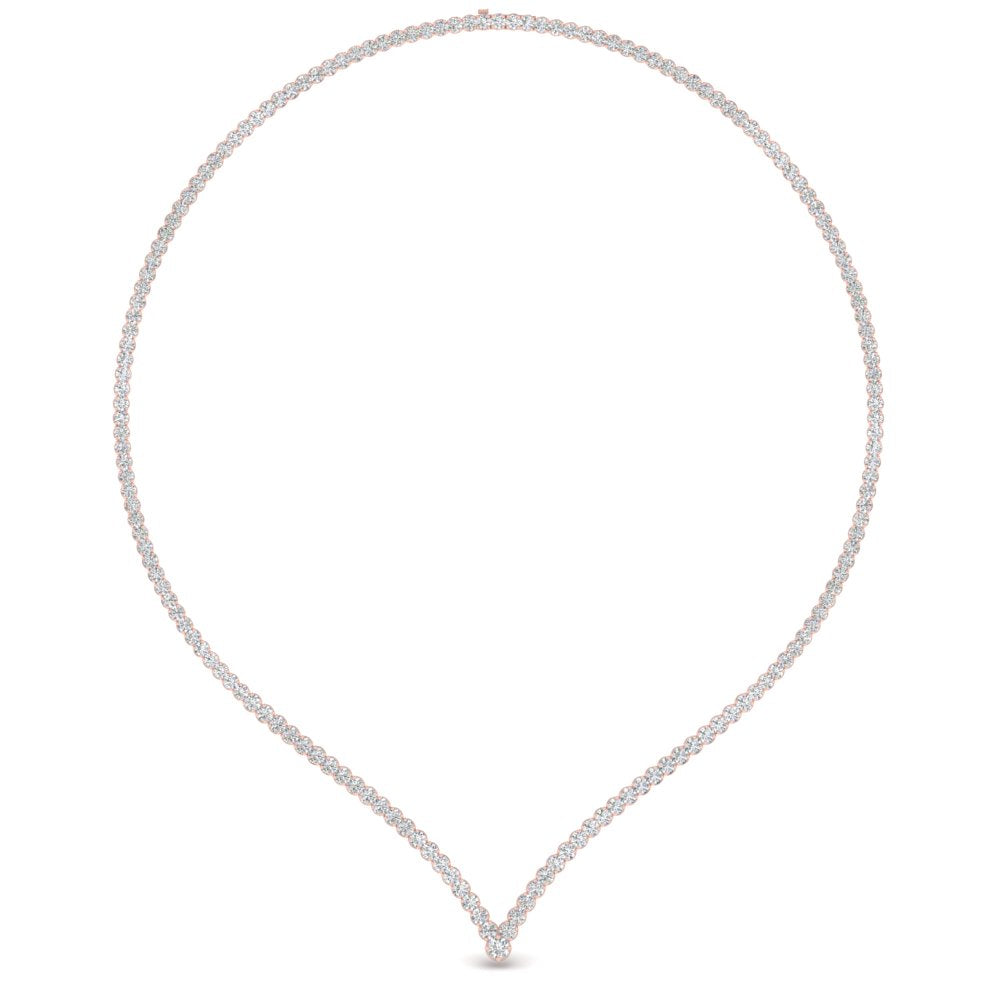 tennis-v-shaped-diamond-necklace-in-FD-NK10421-NL-RG