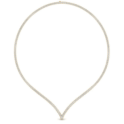 tennis-v-shaped-diamond-necklace-in-FD-NK10421-NL-YG