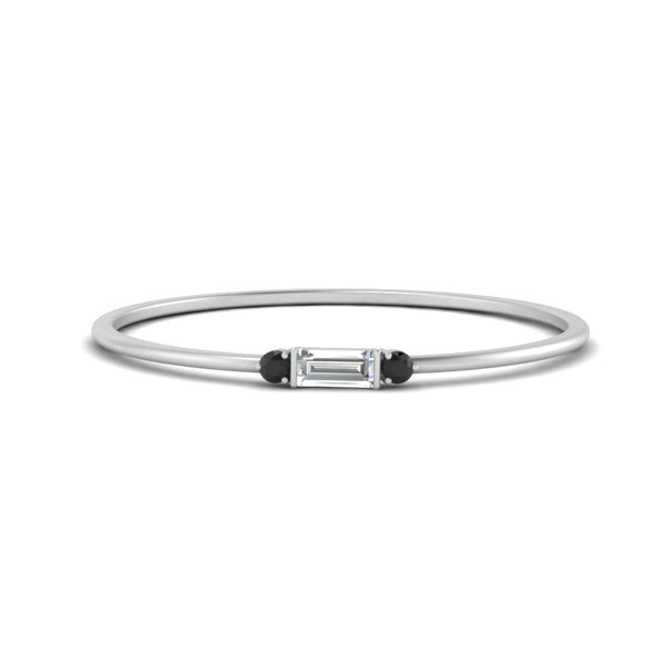 Stackable Thin Baguette Ring