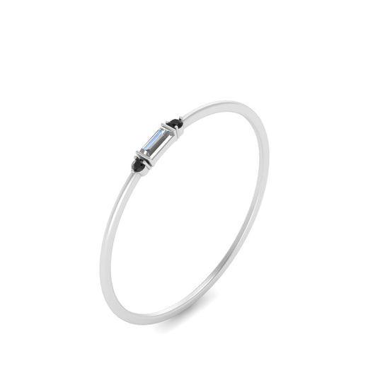 Stackable Thin Baguette Ring