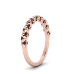 Load image into Gallery viewer, thin-black-diamond-vintage-wedding-band-in-rose-gold-FD123703BGBLACK-NL-RG-GS
