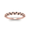 Load image into Gallery viewer, thin-black-diamond-vintage-wedding-band-in-rose-gold-FD123703BGBLACK-NL-RG-GS