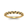 Load image into Gallery viewer, thin-black-diamond-vintage-wedding-band-in-yellow-gold-FD123703BGBLACK-NL-YG-GS