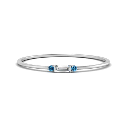 Stackable Thin Baguette Ring