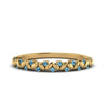 Load image into Gallery viewer, thin-blue-topaz-vintage-wedding-band-in-yellow-gold-FD123703BGICBLTO-NL-YG-GS