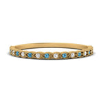 Load image into Gallery viewer, thin-braided-stacking-diamond-engagement-ring-with-blue-topaz-in-yellow-gold-FD123085BGICBLTOANGLE3-NL-YG.jpg
