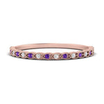 Load image into Gallery viewer, thin-braided-stacking-diamond-engagement-ring-with-purple-topaz-in-rose-gold-FD123085BGVITOANGLE3-NL-RG.jpg
