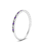 Load image into Gallery viewer, thin-braided-stacking-diamond-engagement-ring-with-purple-topaz-in-white-gold-FD123085BGVITOANGLE3-NL-WG.jpg
