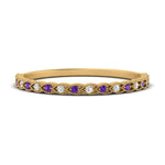 Load image into Gallery viewer, thin-braided-stacking-diamond-engagement-ring-with-purple-topaz-in-yellow-gold-FD123085BGVITOANGLE3-NL-YG.jpg
