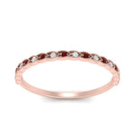 Load image into Gallery viewer, thin-braided-stacking-diamond-engagement-ring-with-ruby-in-rose-gold-FD123085BGRUDRANGLE3-NL-RG.jpg
