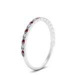 Load image into Gallery viewer, thin-braided-stacking-diamond-engagement-ring-with-ruby-in-white-gold-FD123085BGRUDRANGLE3-NL-WG.jpg

