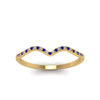 Load image into Gallery viewer, thin-curved-diamond-band-with-blue-sapphire-in-18K-yellow-gold-FD8300BGSABL-NL-YG