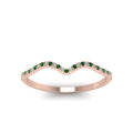 Thumbnail 105 - thin-curved-diamond-band-with-emerald-in-14K-rose-gold-FD8300BGEMGR-NL-RG