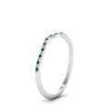 Thumbnail 102 - thin-curved-diamond-band-with-emerald-in-14K-white-gold-FD8300BGEMGR-NL-WG