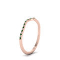 Thumbnail 116 - thin-curved-diamond-band-with-emerald-in-18K-rose-gold-FD8300BGEMGR-NL-RG