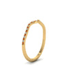 Load image into Gallery viewer, thin-curved-diamond-band-with-orange-sapphire-in-14K-yellow-gold-FD8300BGSAOR-NL-YG