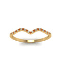Thumbnail 84 - thin-curved-diamond-band-with-orange-sapphire-in-14K-yellow-gold-FD8300BGSAOR-NL-YG