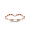 Load image into Gallery viewer, thin-curved-diamond-band-with-orange-sapphire-in-18K-rose-gold-FD8300BGSAOR-NL-RG