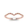 Thumbnail 91 - thin-curved-diamond-band-with-orange-sapphire-in-18K-rose-gold-FD8300BGSAOR-NL-RG
