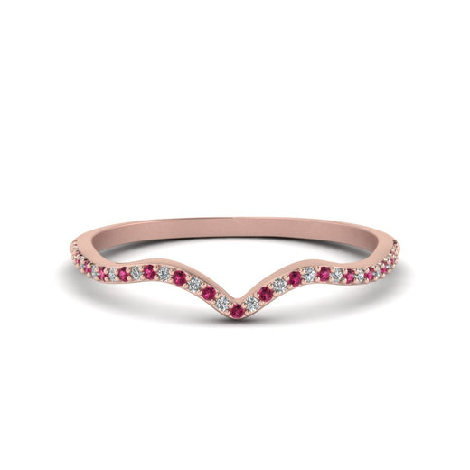 thin-curved-diamond-band-with-pink-sapphire-in-14K-rose-gold-FD8300BGSADRPI-NL-RG