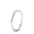 Thumbnail 64 - thin-curved-diamond-band-with-pink-sapphire-in-18K-white-gold-FD8300BGSADRPI-NL-WG