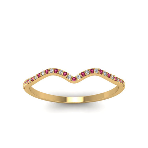 thin-curved-diamond-band-with-pink-sapphire-in-18K-yellow-gold-FD8300BGSADRPI-NL-YG