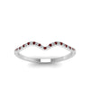 Load image into Gallery viewer, thin-curved-diamond-band-with-ruby-in-14K-white-gold-FD8300BGRUDR-NL-WG