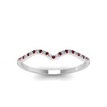 Thumbnail 145 - thin-curved-diamond-band-with-ruby-in-950-Platinum-FD8300BGRUDR-NL-WG