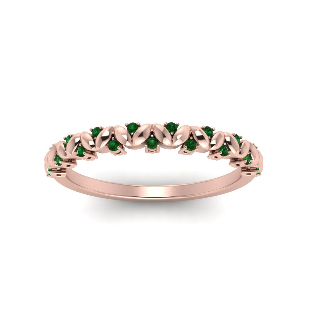 thin-emerald-vintage-wedding-band-in-rose-gold-FD123703BGEMGR-NL-RG-GS